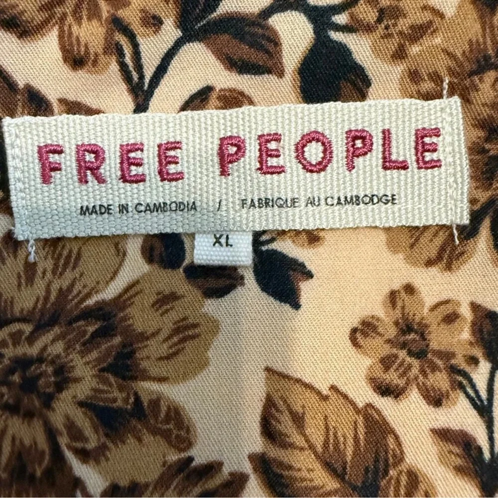 Free People Brown Floral Blazer - Picture 6 of 11